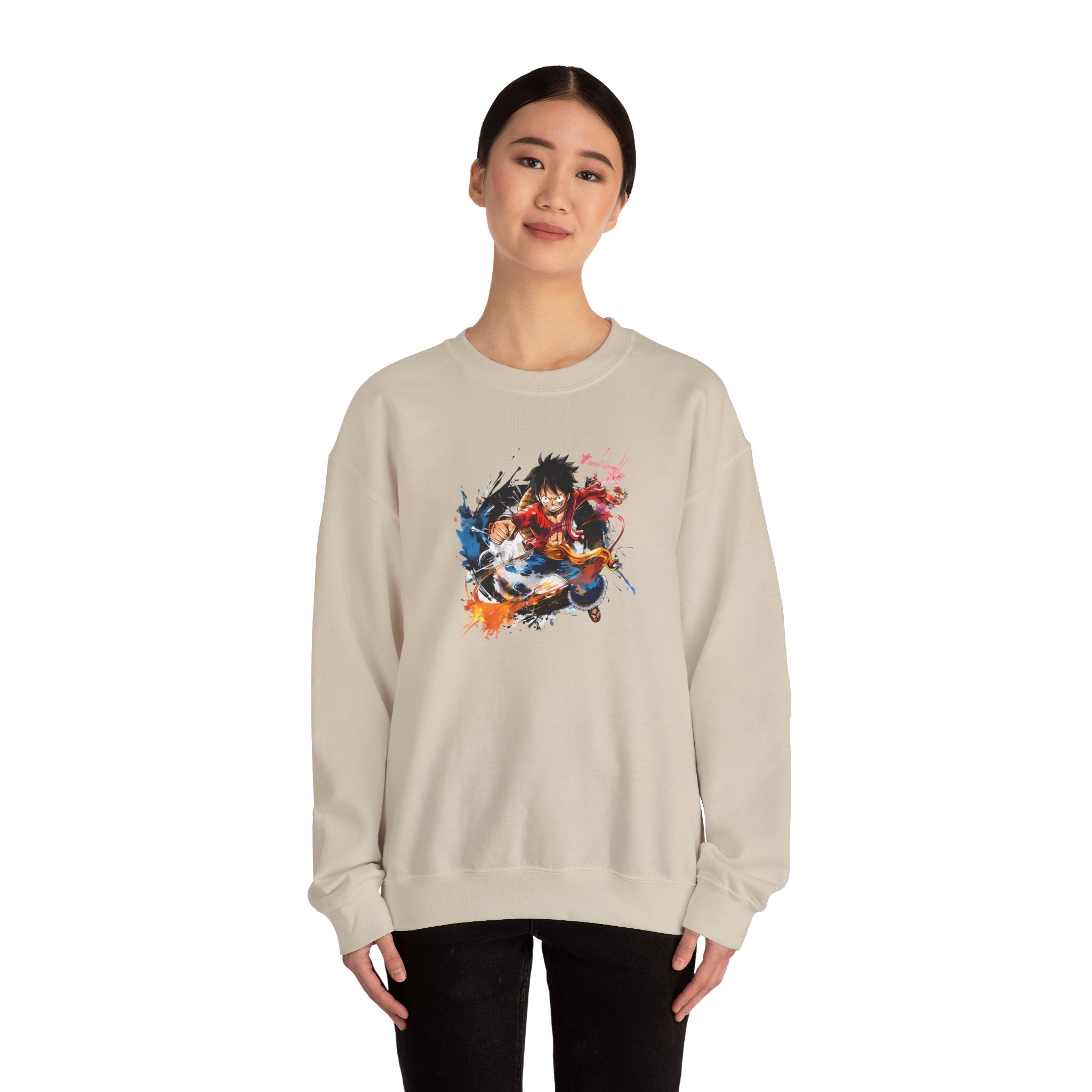 Anime Crewneck Sweatshirt - Cool One Piece Design