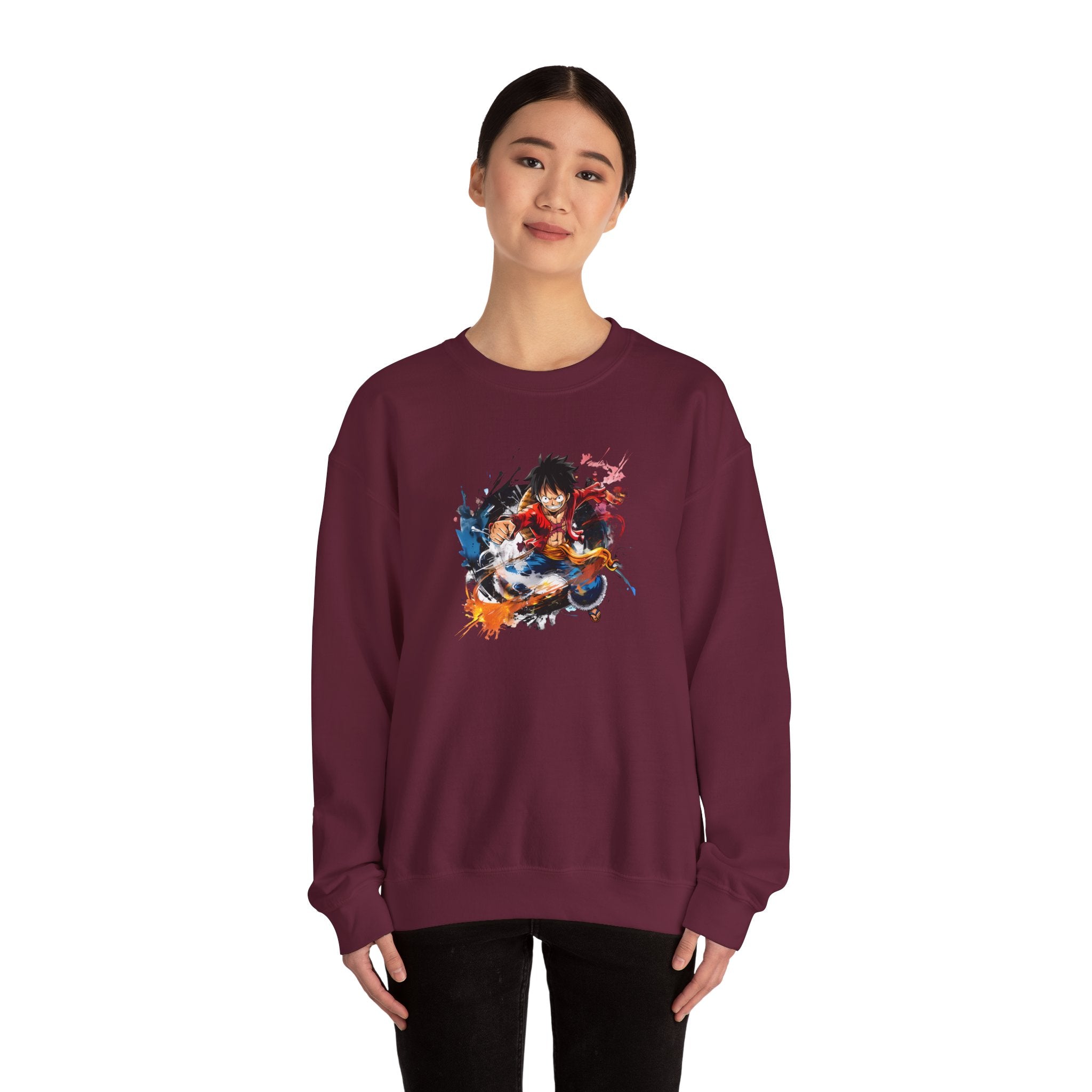 Anime Crewneck Sweatshirt - Cool One Piece Design