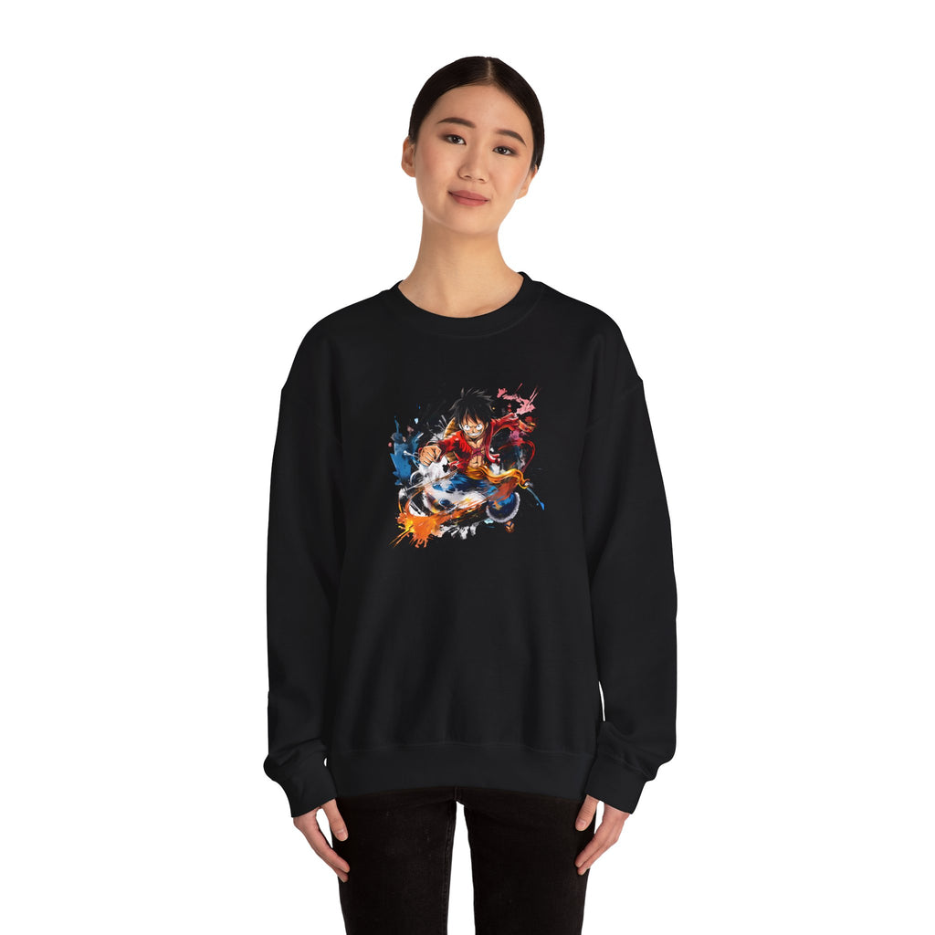 Anime Crewneck Sweatshirt - Cool One Piece Design