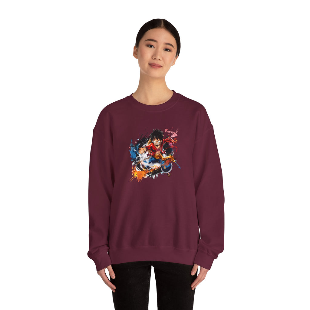 Anime Crewneck Sweatshirt - Cool One Piece Design